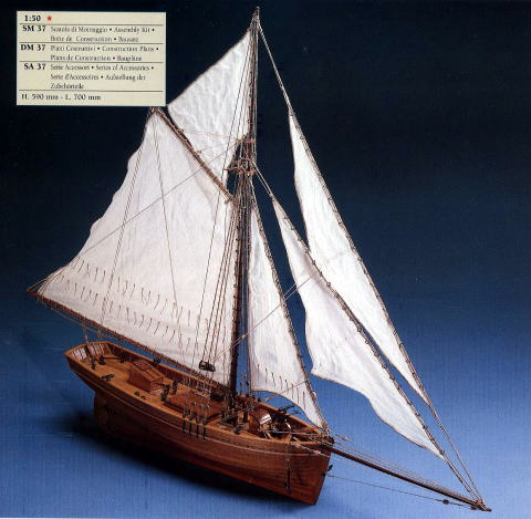 イタリア・コーレル社（SM37）シェナンドー号/(株）帆船模型スタジオＭ