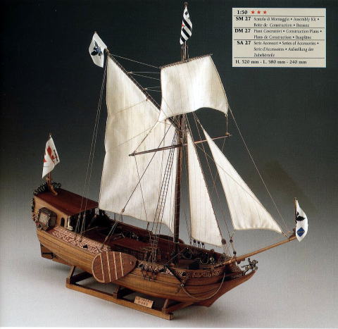 イタリア・コーレル社(SM27)ゴールデンヨット/(株)帆船模型スタジオＭ　