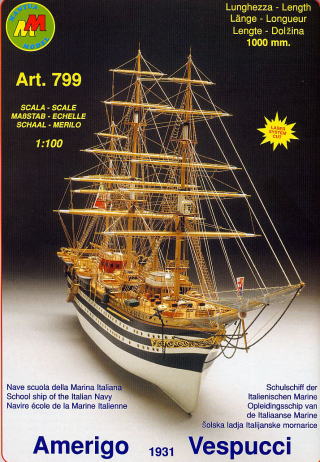 イタリア・マンチュアセルガル社（799）アメリゴべスプチッチ号（株)帆船模型スタジオＭ