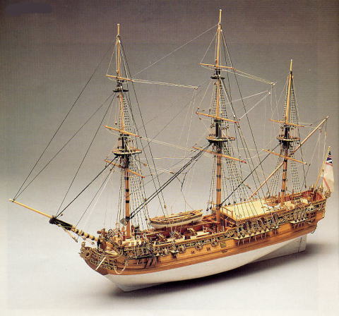 イタリア・パナルト社（750）ロイヤル･キャロライン号/(株)帆船模型スタジオＭ