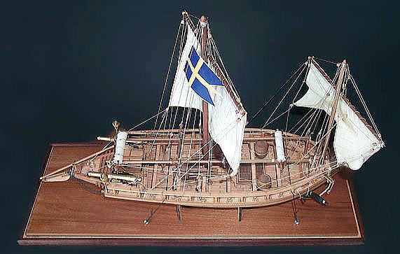 イタリア・マンチュアモデル社（#722）スウェーデンの武装ランチ/(株)帆船模型スタジオＭ