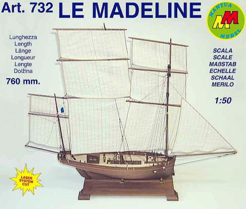 イタリア・マンチュアモデル社（＃732）ル・マドレーヌ号/(株)帆船模型スタジオＭ