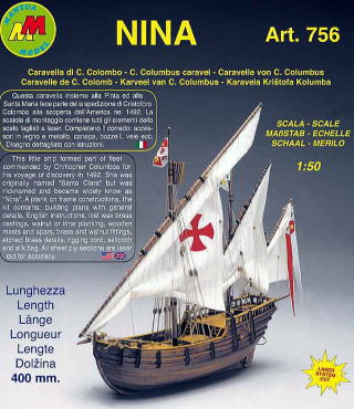 イタリアマンチュアセルガル社（＃756）ニーニャ号/（株）帆船模型スタジオＭ