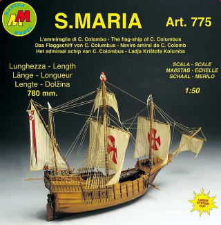 イタリア・マンチュアセルガル社（＃775）サンタマリア号/(株)帆船模型スタジオＭ