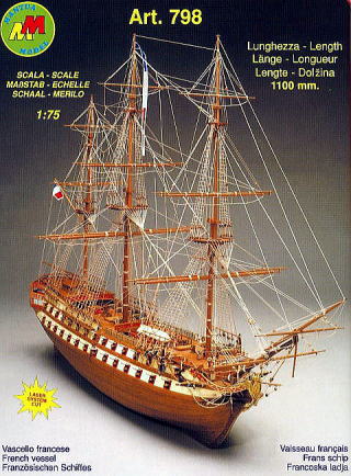イタリア・マンチュアセルガル社(798)ル・スペルベ号/（株）帆船模型スタジオＭ