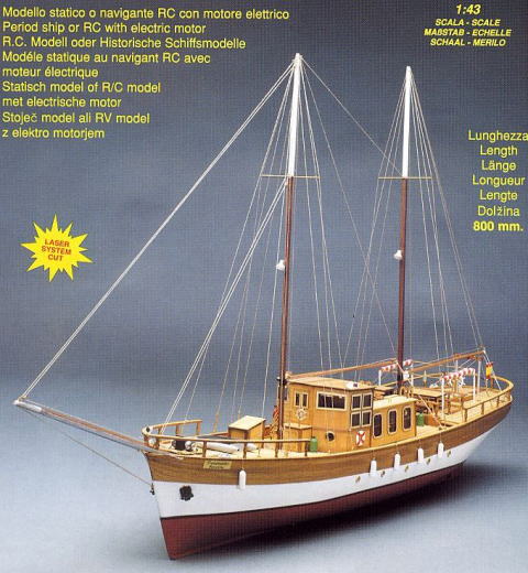 イタリア・マンチュアセルガル社（753）トータマーレス号/（株）帆船模型スタジオＭ