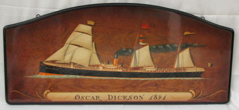 板絵・帆船（イタリア製） 『OSCAR DICKSON』（株)帆船模型スタジオＭ