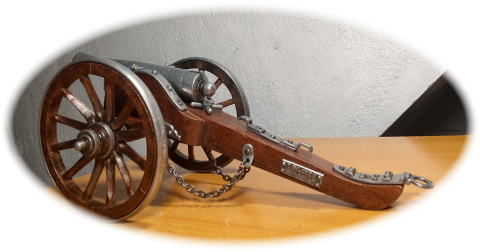 SA404 アメリカの12ポンド野戦砲（1857年）側面後ろ側から/�株ｿ船模型スタジオＭ