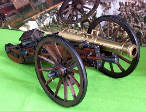 (＃418)フランスの18ポンド野戦砲・ナポレオン（1806年）（スペイン製大砲模型）/(株)帆船模型スタジオＭ