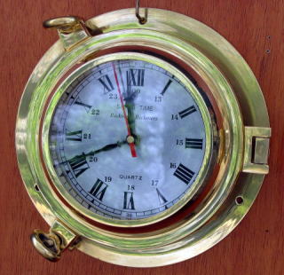 真鍮製舷窓時計（1003）『リックマー・リックマー』/（株）帆船模型スタジオＭ