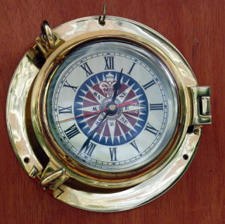 真鍮製舷窓形時計（043）/（株）丸善通商