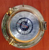 真鍮製舷窓形世界時計（033）/(株)帆船模型スタジオＭ