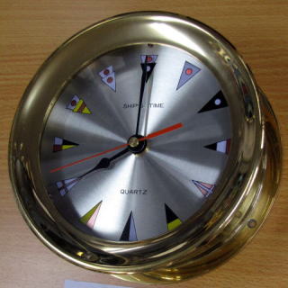 真鍮製掛時計（6438B）（信号旗文字盤）丸善通商