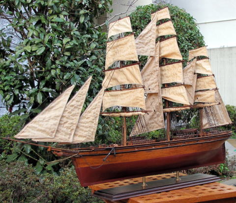 木製帆船模型完成品『カティサーク号』