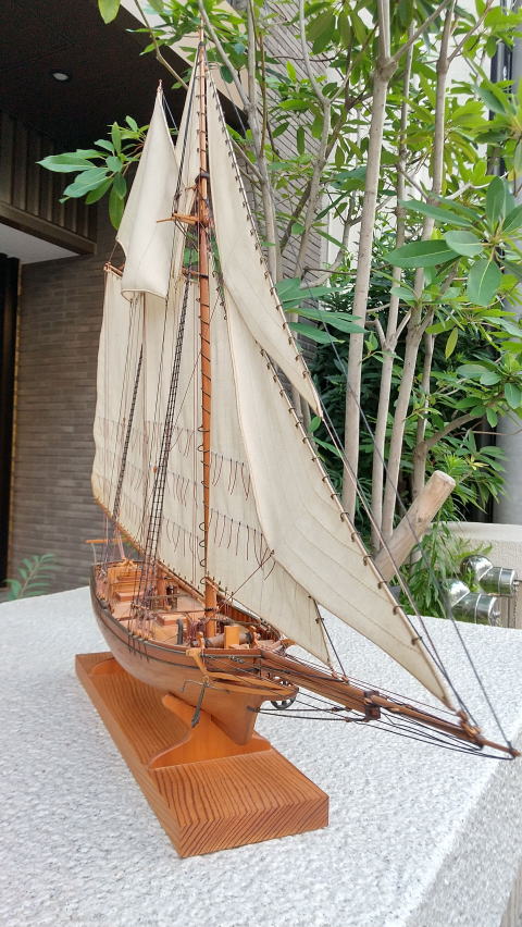 木製帆船模型 完成品『フライングフィッシュ号』/�株ｿ船模型スタジオＭ