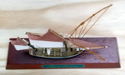 ピューターシップモデル まぐろ漁船『マリエジェネ』トップから見たところ/�株ｿ船模型スタジオM