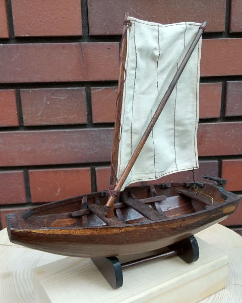 木製帆船模型（完成品）帆掛け舟/�株ｿ船模型スタジオＭ