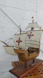 木製帆船模型完成品『サンタマリア号』/(株)帆船模型スタジオＭ