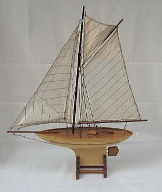 木製帆船模型完成品ヨット/㈱帆船模型スタジオM